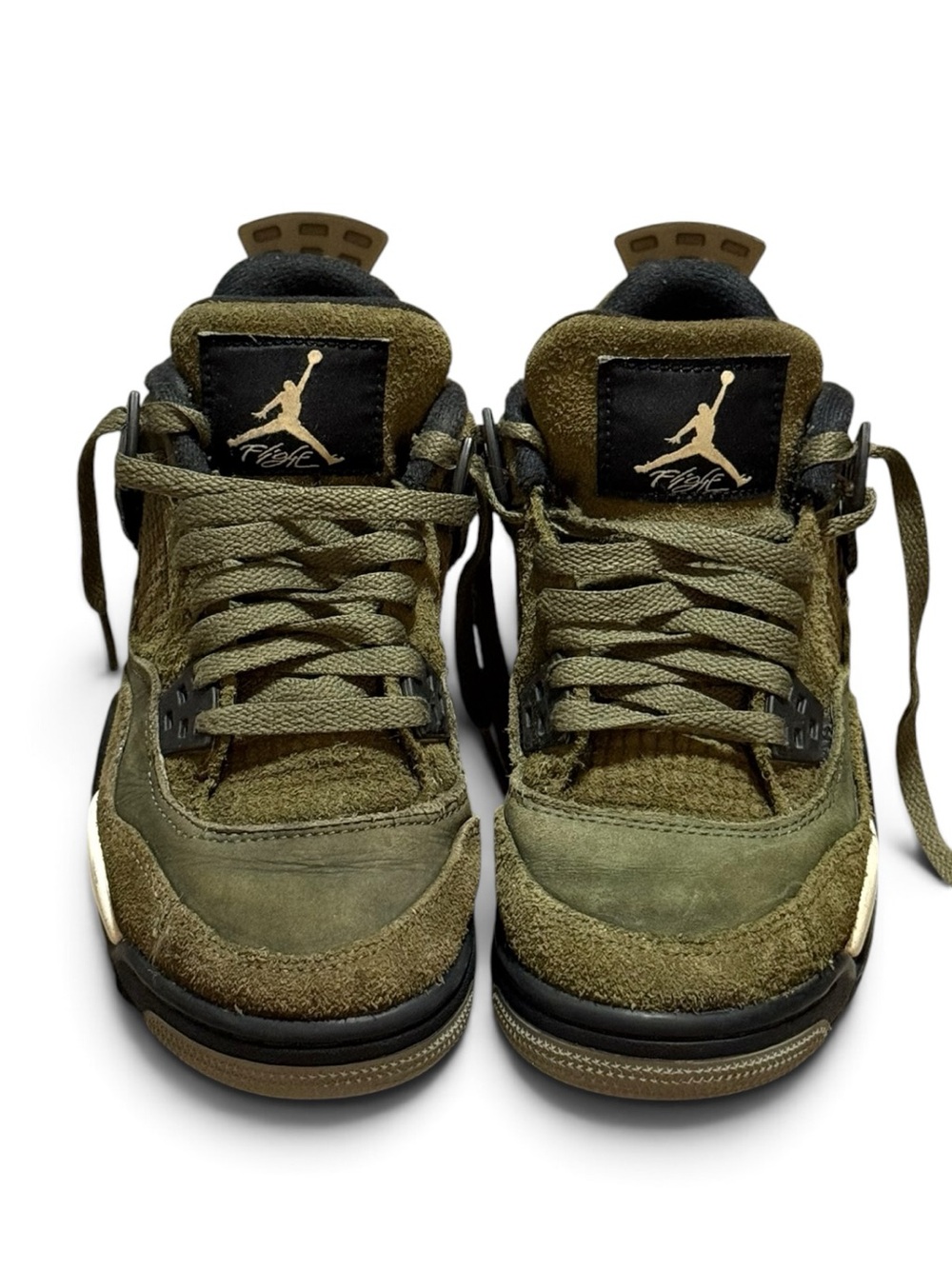 Kid’s Nike 4Y Air Jordan 4s Retro SE Craft Olive Shoes